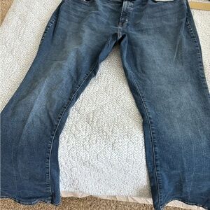 a.n.a Blue Flare Wide Leg Jeans
